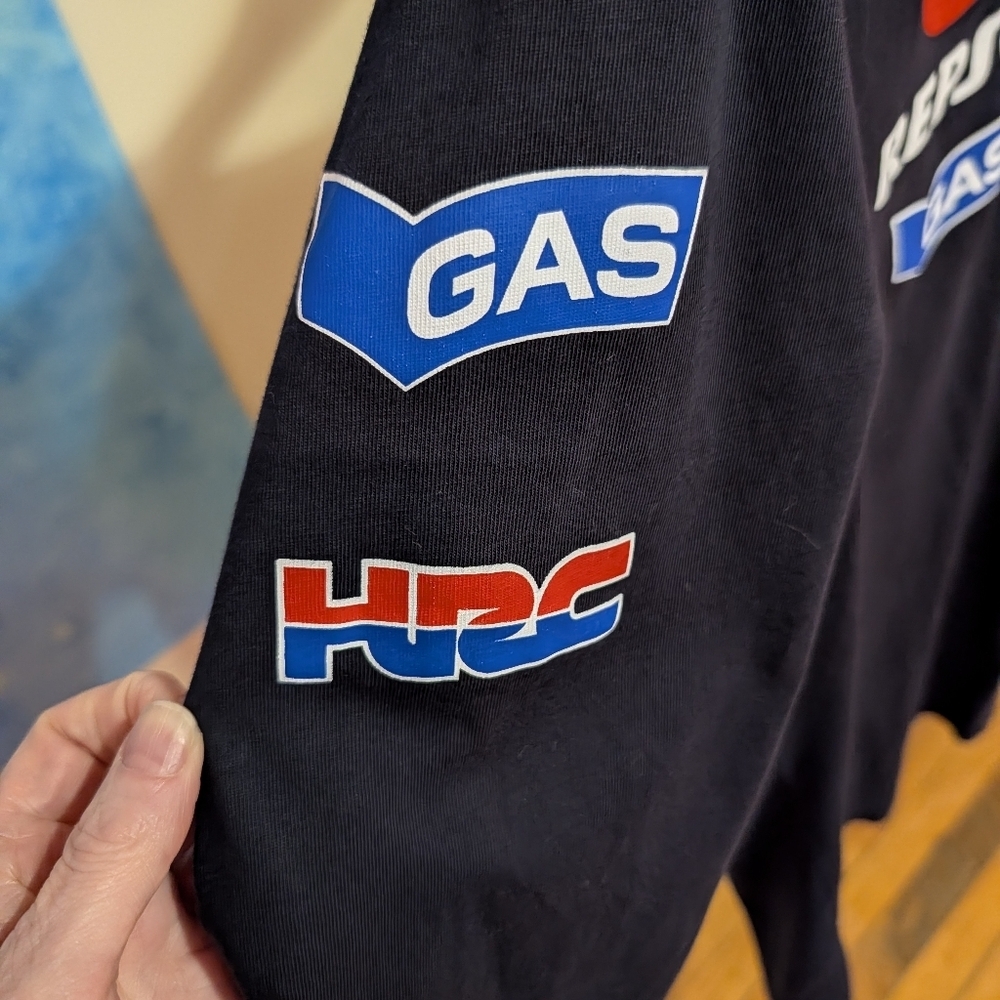 GAS Honda Repsol Racing Long Sleeve T-Shirt - Vintage Style, Size M - Picture 4 of 8